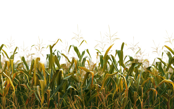 A cornfield on white background,png