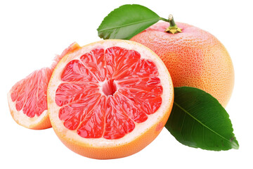 Citrus Delight Grapefruit isolated on transparent background