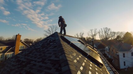 tile roof installed by professional roofing contractors.