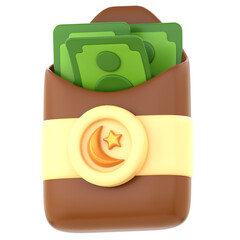 3d icon THR Eid, 3d illustration, 3d element, 3d rendering.