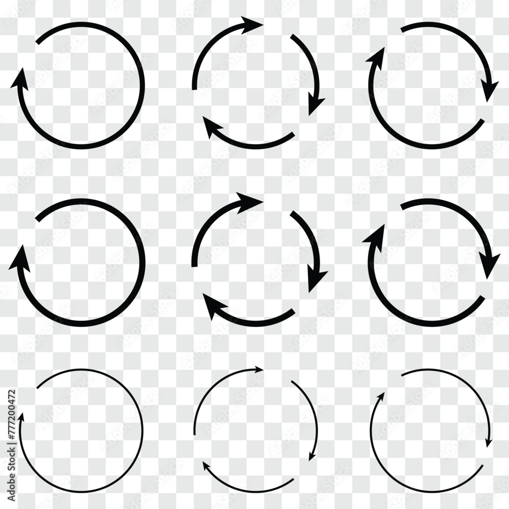 Poster rotate vector arrow icon. vector isolated sign symbols and elements. refresh and reload arrow icon. 