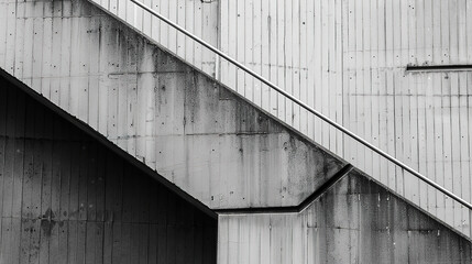 geometric architectural lines of an industrial building, with empty copy space