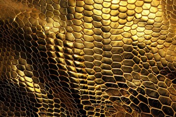 snake skin texture  skin texture  Gold python snake skin texture background.