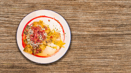 Artichokes with Gulas and Ham, Traditional Spanish Dish, Spanish Cuisine, Spanish Gastronomy, Spain, Europe