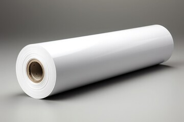 mockup of plastic roll for packaging