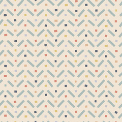 Seamless hand drawn pattern. Modern background with line shapes.