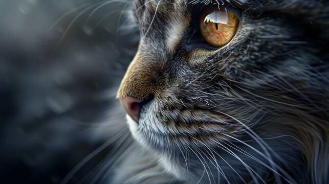 close up cat beautiful eyes