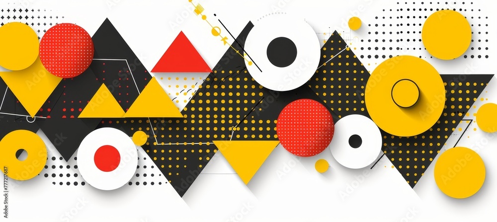 Poster vibrant geometric backgrounds with sharp angles for visually striking compositions.