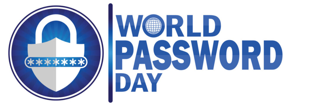 World Password Day. Suitable for greeting card, poster and banner