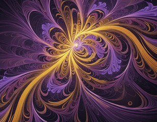 abstract fractal background with space bright colors