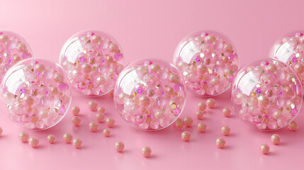 Pink bubles on pink.