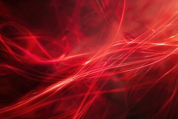 Abstract red light trails in the dark background