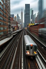 Urban Transit Elegance: Departure from NYC