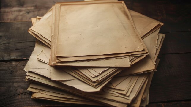 Stack of Blank vintage photos 