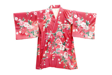 Elegant Kimono Presentation isolated on transparent background