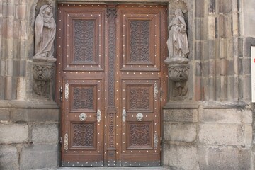 old wooden door