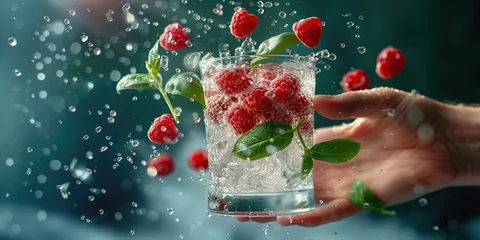Fotobehang berry cocktail © Sofiia Bakh