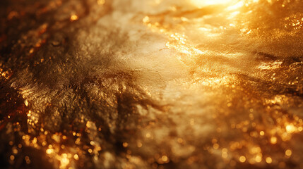 Golden surface.