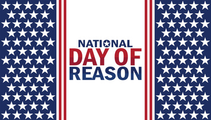 National Day Of Reason. Holiday concept. Template for background, banner, card, poster with text inscription - obrazy, fototapety, plakaty