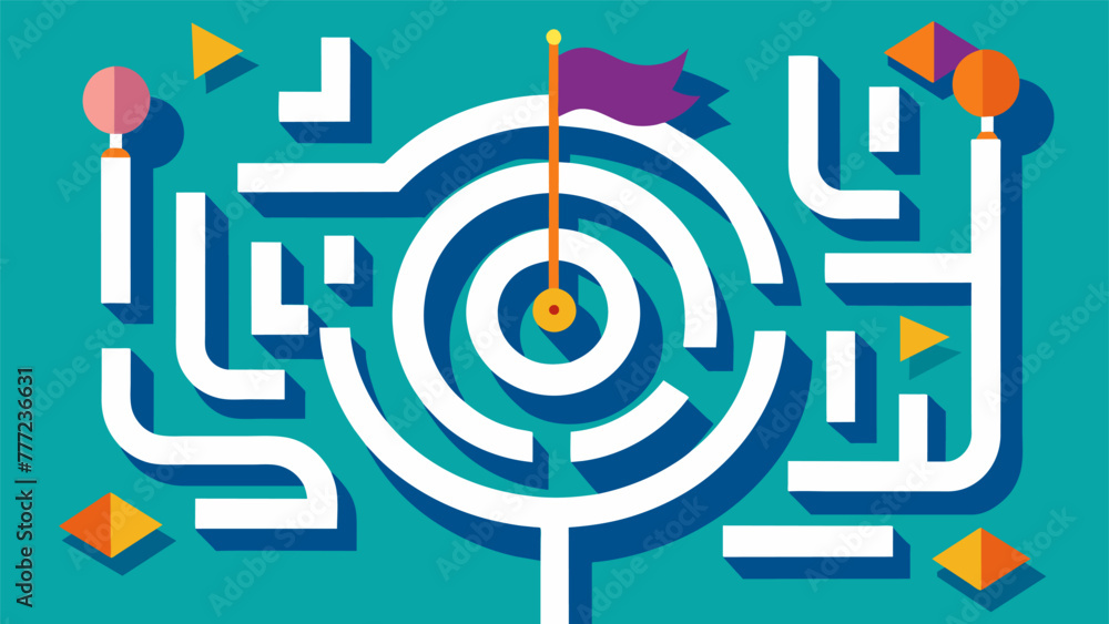 Poster a maze can convey the feeling of being lost and searching for a sense of direction or purpose in lif