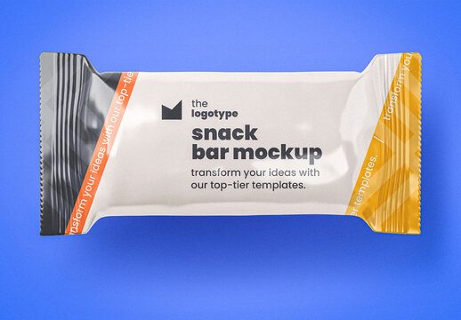 Protein Snack Bar Packaging Mockup
