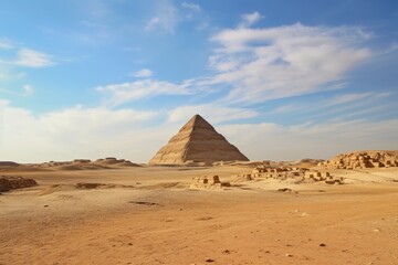 Fototapeta na wymiar The Pyramid of Djoser in the distance.