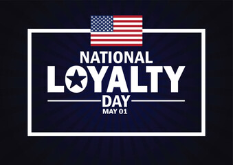 National Loyalty Day wallpaper with shapes and typography. National Loyalty Day, background