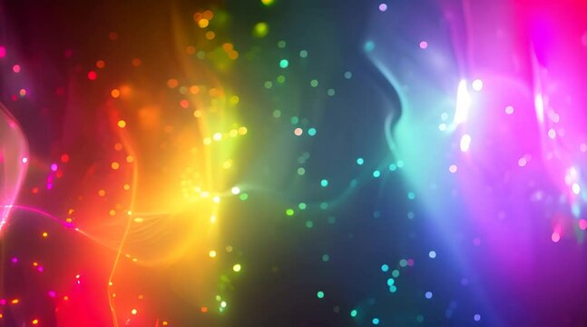 Colorful abstract background with glowing lights