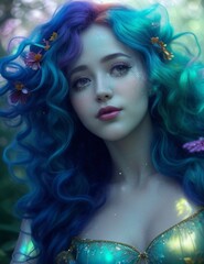 Fototapeta premium 숲의 여인