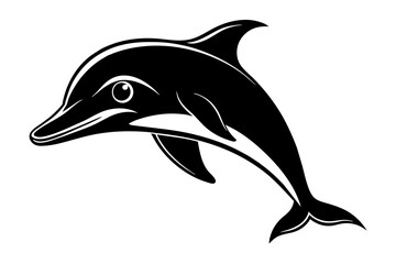 Dolphin Silhouette Vector Logo Art: Iconic Graphics & Illustrations ,dolphin silhouette design
