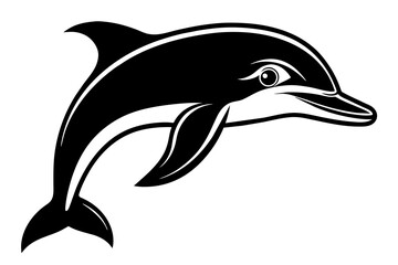 Dolphin Silhouette Vector Logo Art: Iconic Graphics & Illustrations ,dolphin silhouette design