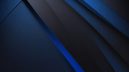 El azul y el negro abstractos son un patrón claro con el degradado con textura de metal de pared de piso, tecnología suave, fondo diagonal, negro, oscuro, limpio, moderno. - obrazy, fototapety, plakaty