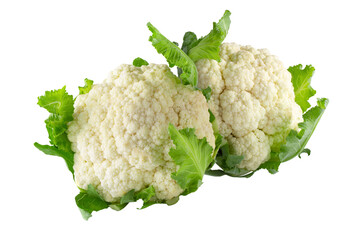 Fresh Cauliflower isolated over a transparent background