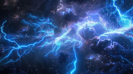 Blue lightning. Generative AI