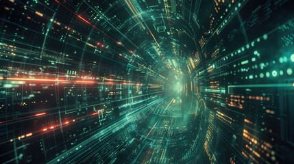 Obraz premium Data visualization. Generative AI