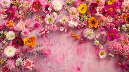 Flower pattern. Generative AI