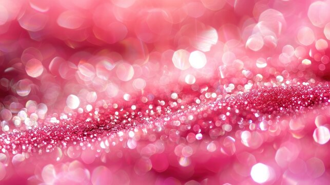 Pink glitter background. Generative AI