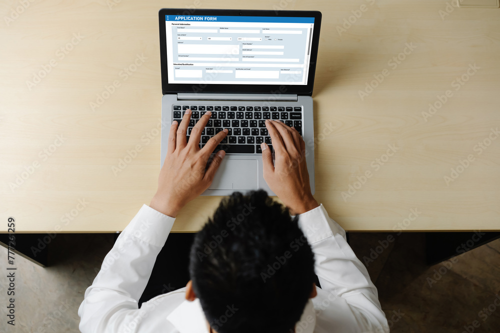 Poster online application form for modish registration on the internet website