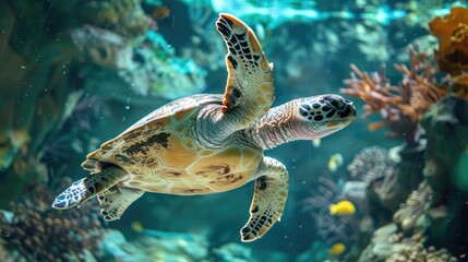 Sea turtle. Generative AI