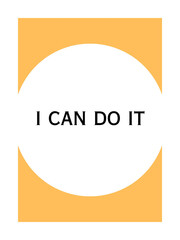 I Can Do It, motivational printable art, Affirmations for Kids, Classroom Posters