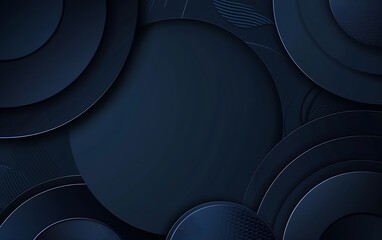 Dark blue background with geometric shapes and gradient, vector illustration