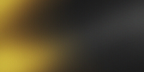 Black And Gold Color Gradient Background With Grainy Texture