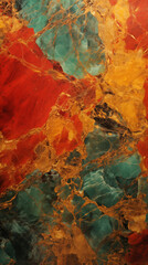 Gold, red, and green marble background
