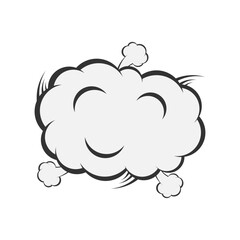 Comic speech bubble vector design