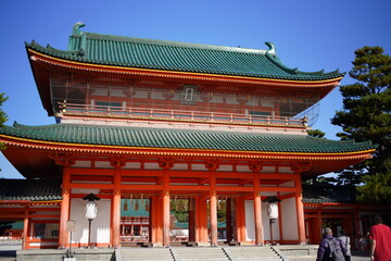 日本の京都　有名な平安神宮