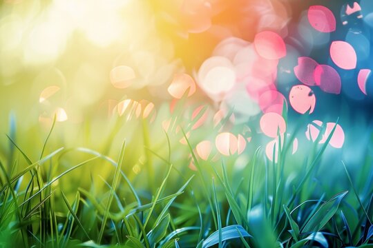 abstract background for National Children's Gardening Week