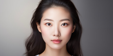 Portrait of Asian young woman.