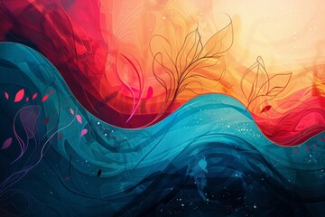 abstract background for National Share A Story Month