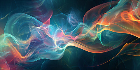 Vibrant and colorful abstract smoke background for artistic designs and creative projects
 - obrazy, fototapety, plakaty