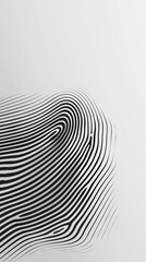 A modern interpretation of digital fingerprinting and security through sleek and minimalist aesthetics